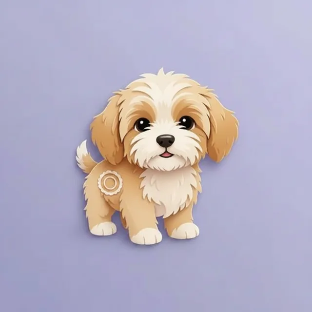 Skin infection (pyoderma) in dogs — illustration