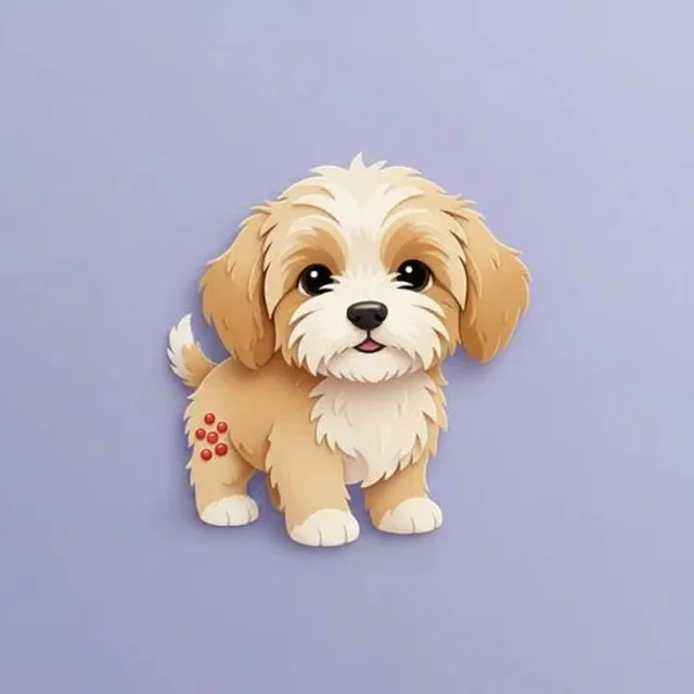 Small bumps in dogs — illustration
