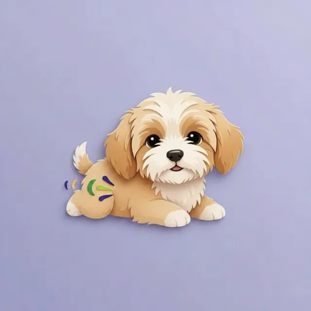 Gas & gut noise in dogs — illustration