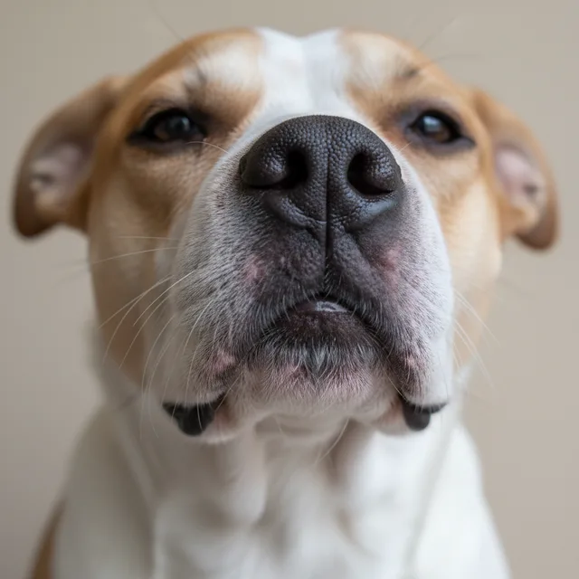 Red muzzle or lips in dogs — what it can look like